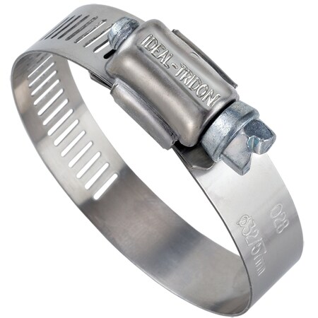 Ideal Tridon Hy-Gear 3/4 in to 1-3/4 in. SAE 20 Silver Hose Clamp Stainless Steel Screw 6720153